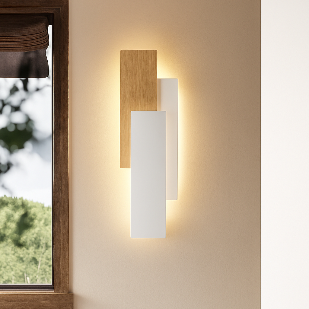 Applique murale moderne en bois naturel - vue 5 sur 12