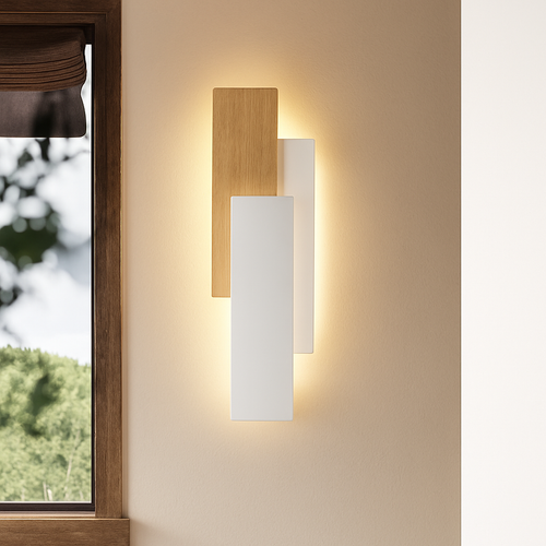 Applique murale moderne en bois naturel