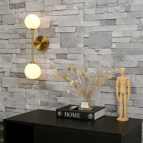 applique murale moderne en boule de verre design créatif et élégant - vue 6 sur 9