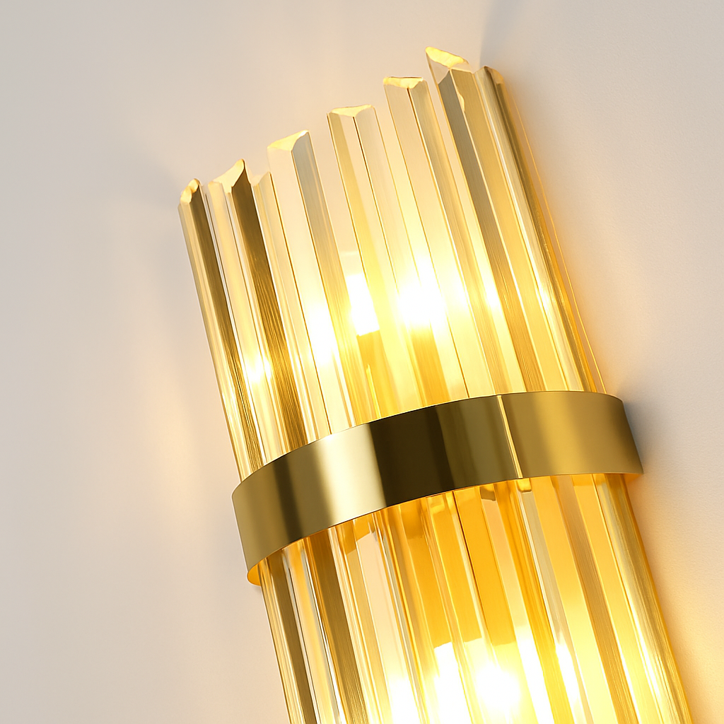 applique murale moderne en cristal de luxe led luminarias - vue 4 sur 7