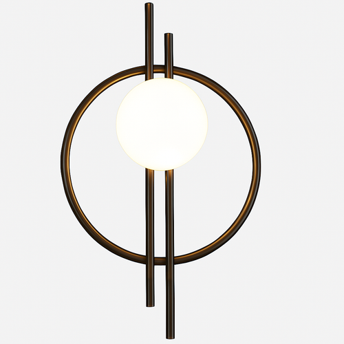 Applique murale moderne en métal rond Harlow - vue 7 sur 9