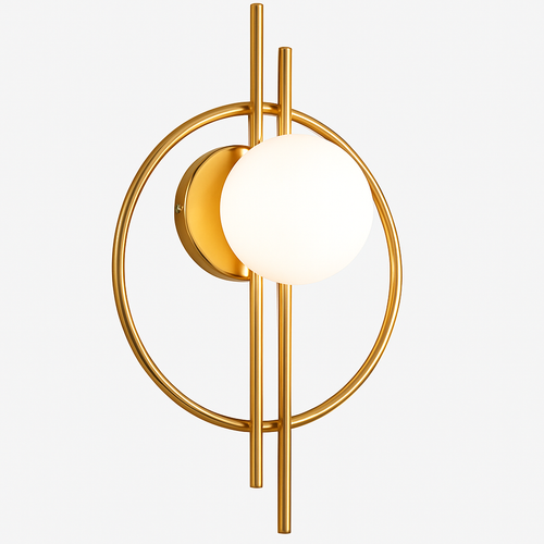 Applique murale moderne en métal rond Harlow - vue 8 sur 9
