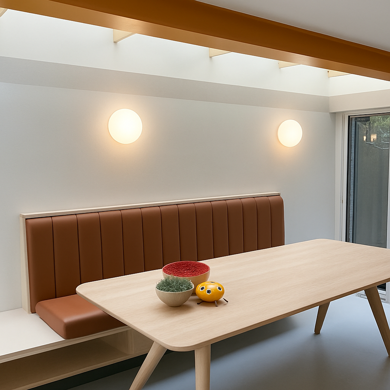 applique murale moderne en verre blanc pour divers espaces