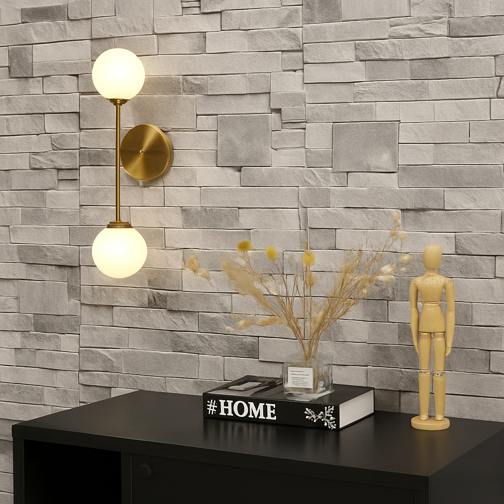 applique murale moderne en verre à led design créatif - vue 6 sur 10