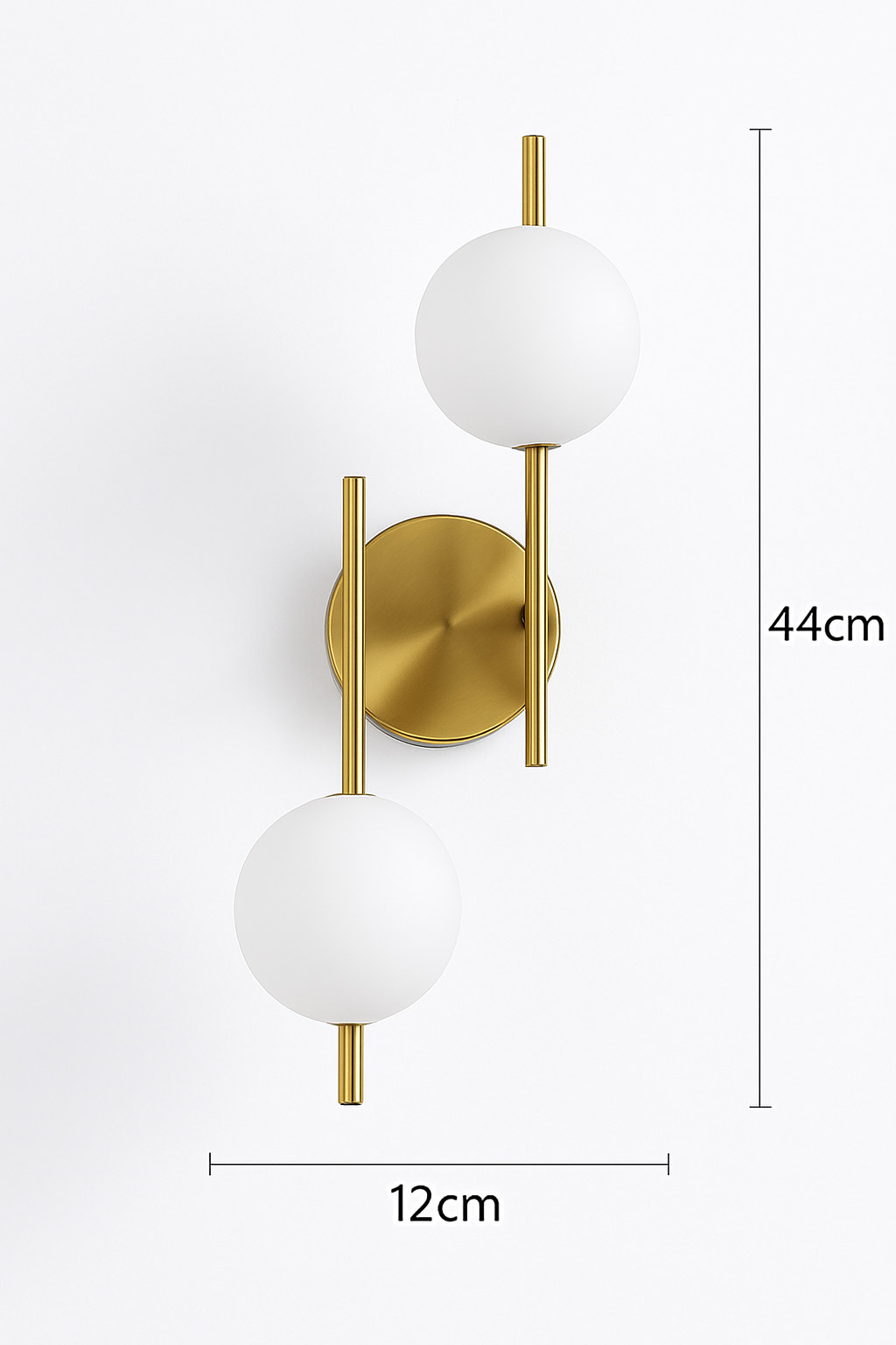 applique murale moderne en verre à led design créatif - vue 8 sur 10