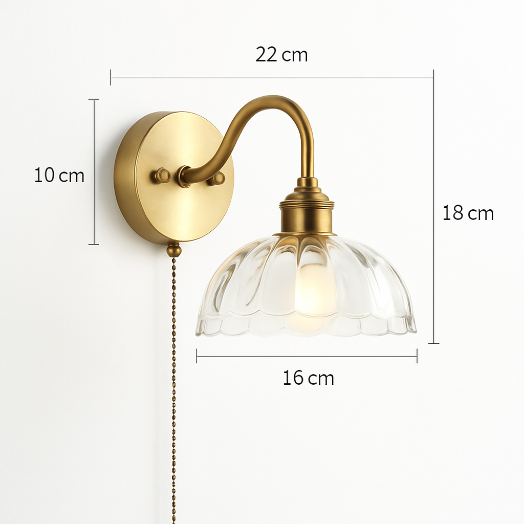 Applique murale moderne LED avec chaîne et interrupteur - vue 18 sur 23