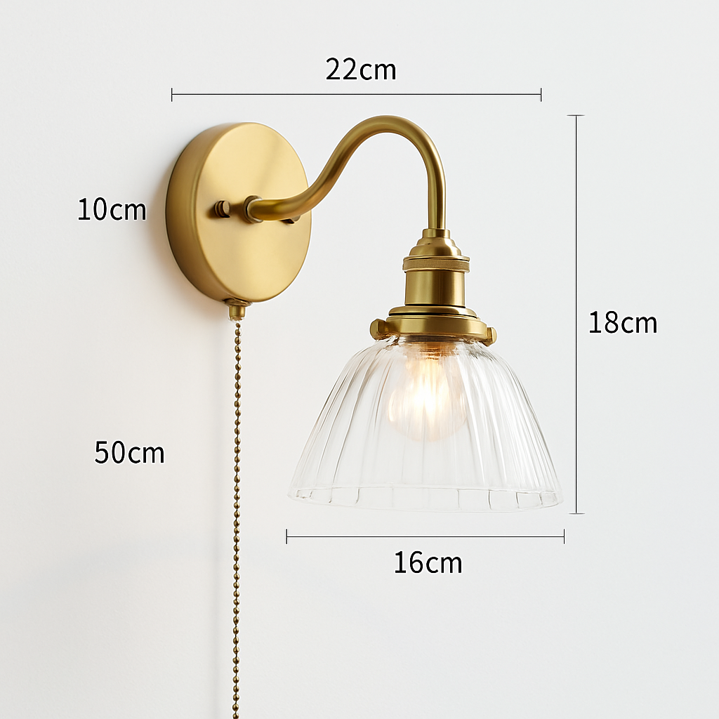 Applique murale moderne LED avec chaîne et interrupteur - vue 19 sur 23