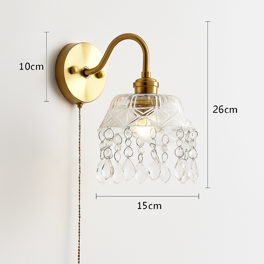 Applique murale moderne LED avec chaîne et interrupteur - vue 20 sur 23