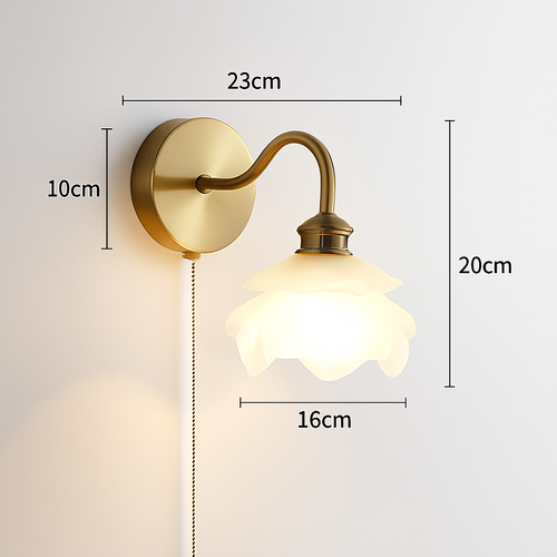 Applique murale moderne LED avec chaîne et interrupteur - vue 22 sur 23