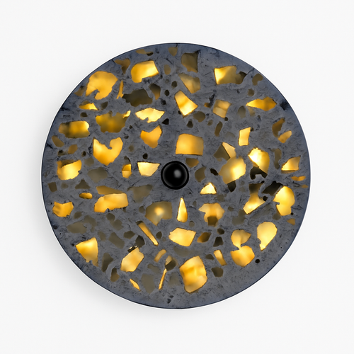 Applique murale moderne LED circulaire style carrelage Ezra - vue 6 sur 9