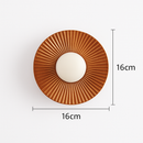 Applique murale moderne LED forme de soleil métallique Hasna
