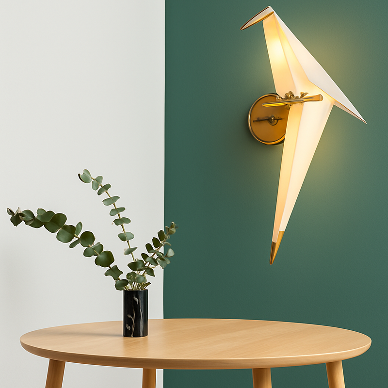 Modern Bird Design Wall Sconce