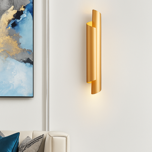 applique murale moderne tube rond pour intérieur élégant