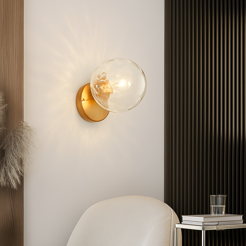 applique murale morden en verre nordique pour décoration