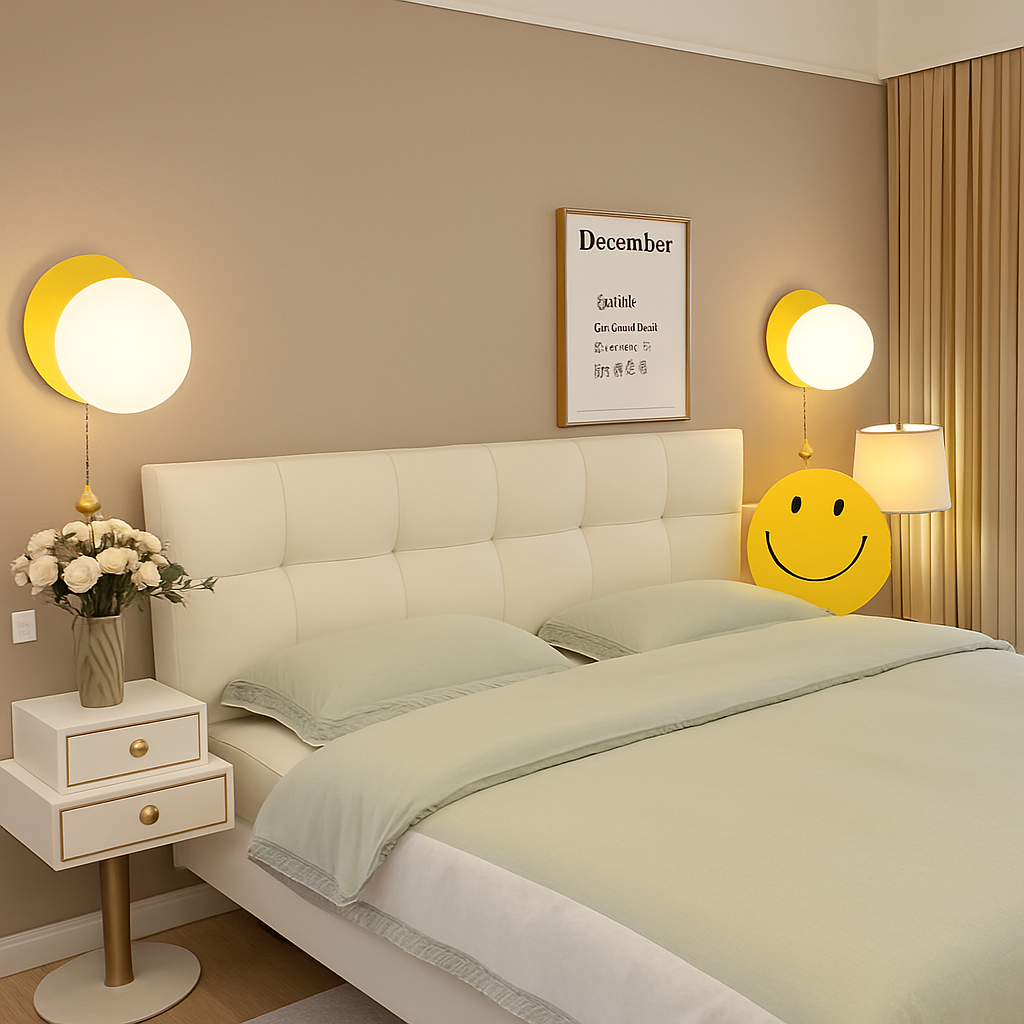 applique murale nordique en verre avec interrupteur éclairage intérieur décoratif - vue 3 sur 23