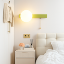 applique murale nordique en verre avec interrupteur éclairage intérieur décoratif