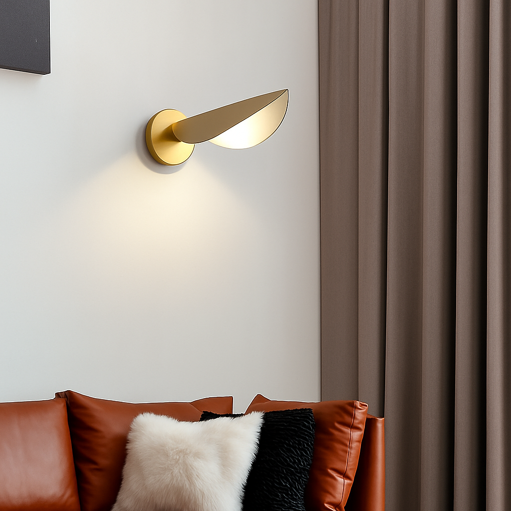 applique murale nordique à led avec feuilles réglables pour décoration intérieure - vue 4 sur 7