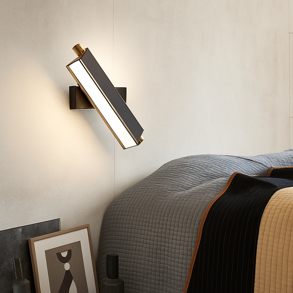 applique murale nordique led réglable pour salon moderne - vue 4 sur 9