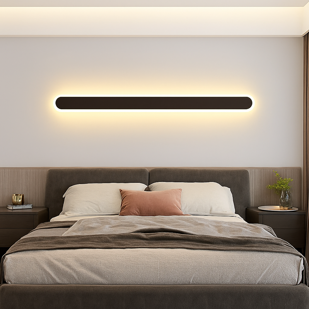 applique murale nordique minimaliste moderne lampe linéaire créative de luxe