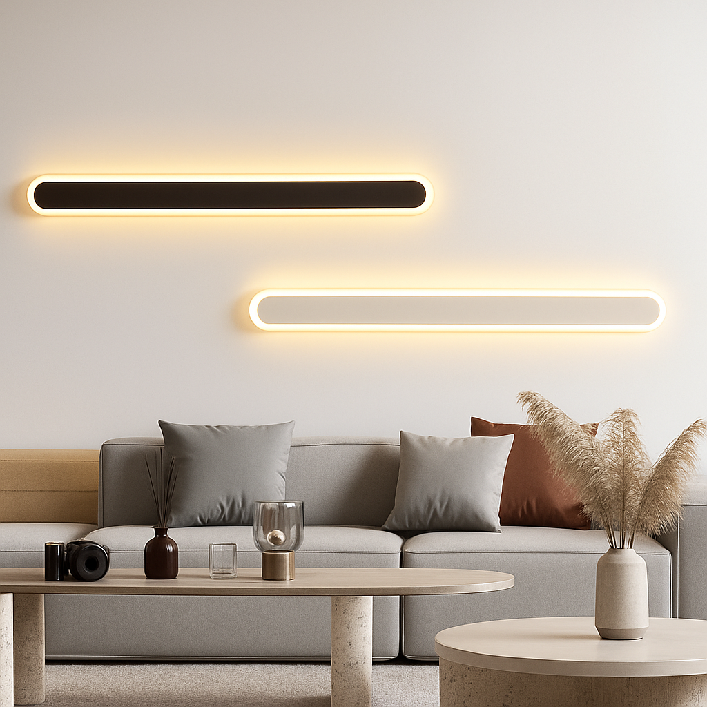 applique murale nordique minimaliste moderne lampe linéaire créative de luxe - vue 4 sur 14