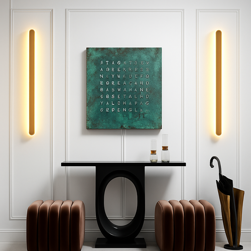applique murale nordique minimaliste moderne lampe linéaire créative de luxe - vue 7 sur 14