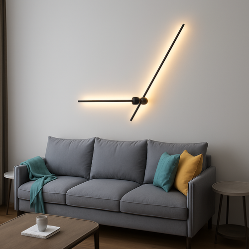 applique murale nordique minimaliste moderne longue bande - vue 5 sur 18