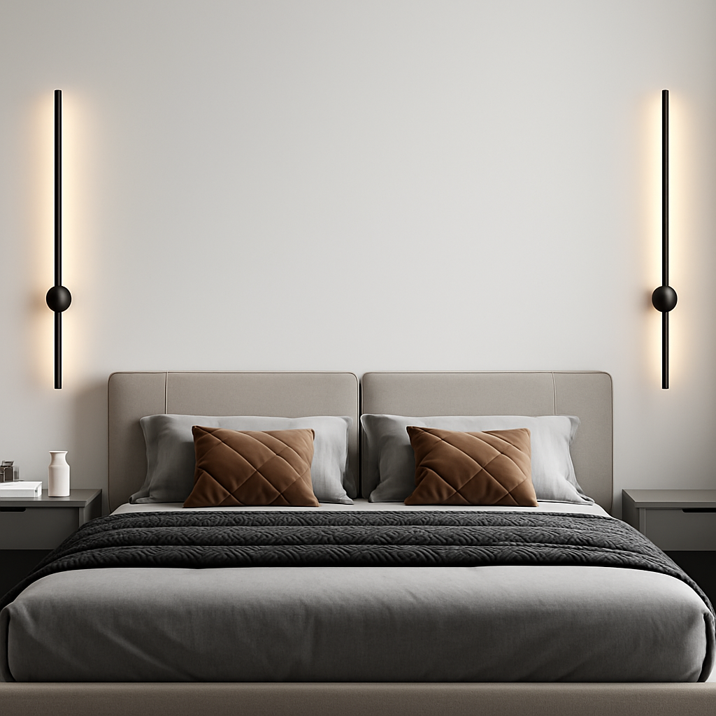 applique murale nordique minimaliste moderne longue bande - vue 5 sur 18
