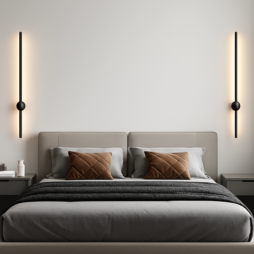applique murale nordique minimaliste moderne longue bande - vue 6 sur 18