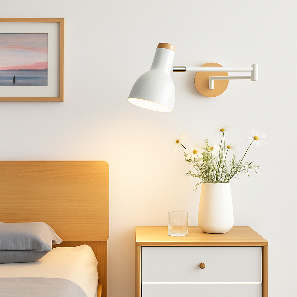 applique murale nordique pliable design pour lecture - vue 3 sur 21