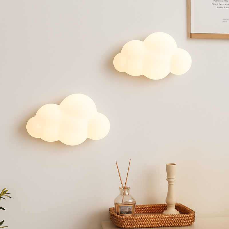 applique murale nuage et étoile pour chambre enfant