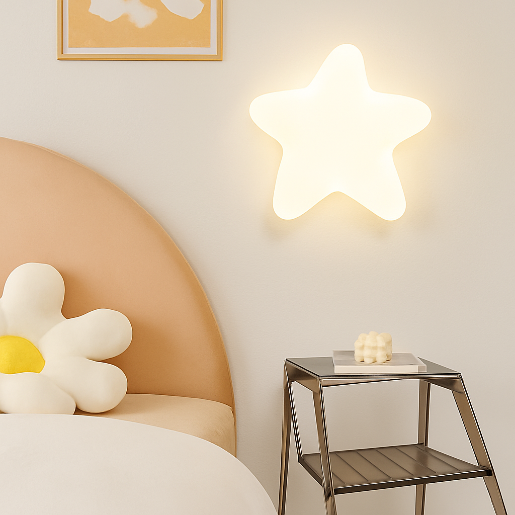 applique murale nuage et étoile pour chambre enfant - vue 5 sur 9
