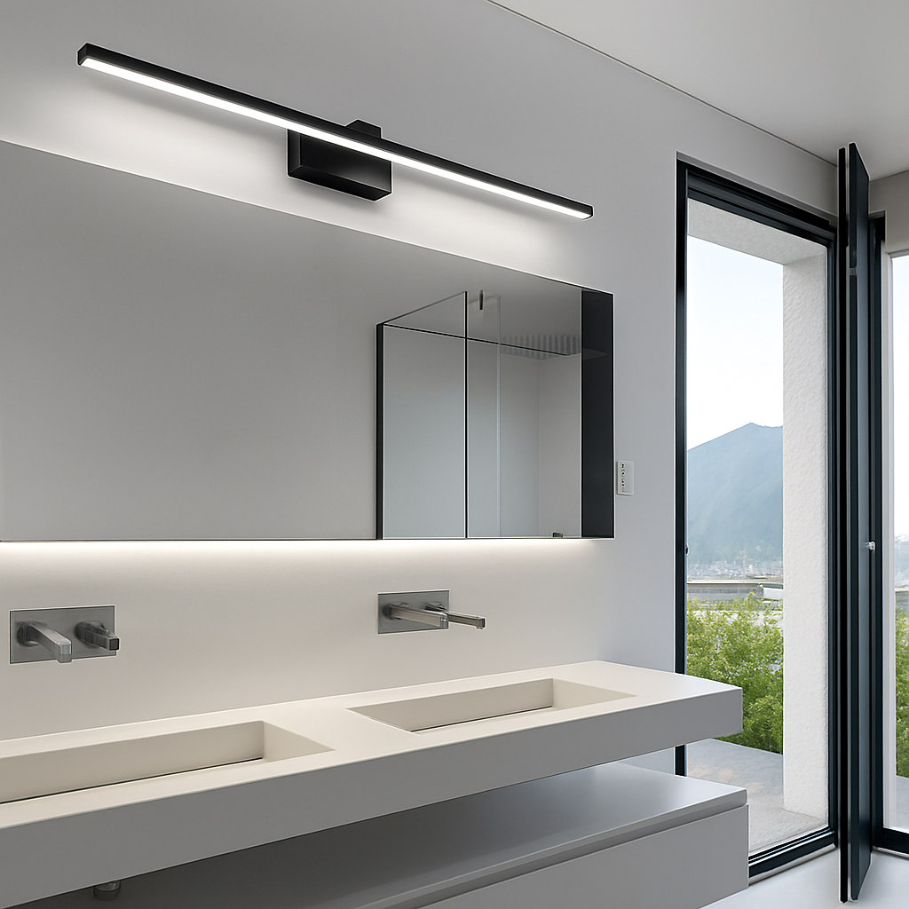 Applique murale pour miroir salle de bain barre en aluminium - vue 4 sur 5