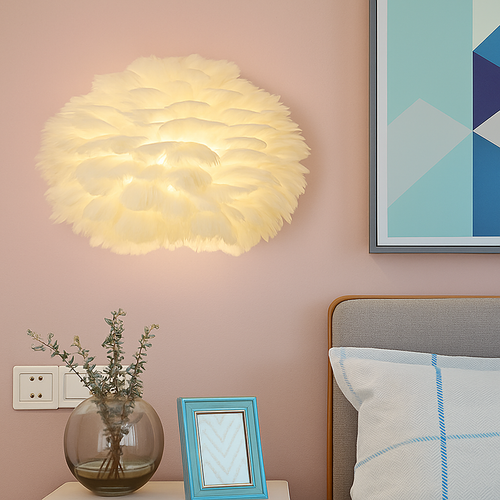 applique murale romantique légère pour décoration intérieure élégante - vue 3 sur 10