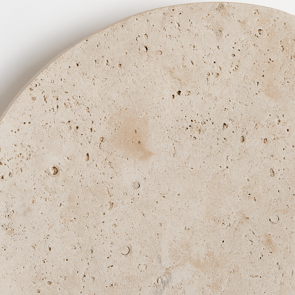applique murale ronde en pierre naturelle pour ambiance artistique - vue 6 sur 8