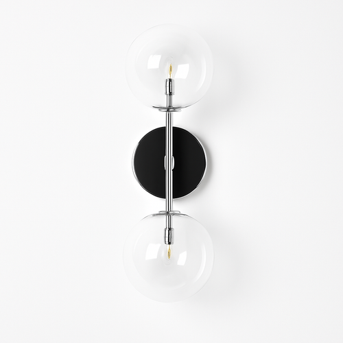 applique murale ronde en verre style post-moderne nordique