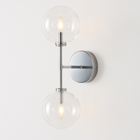 applique murale ronde en verre style post-moderne nordique