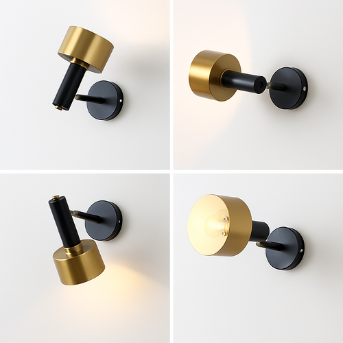 applique murale rotative en métal design pour intérieur élégant