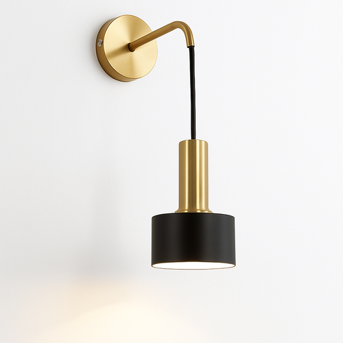 applique murale rotative en métal design pour intérieur élégant