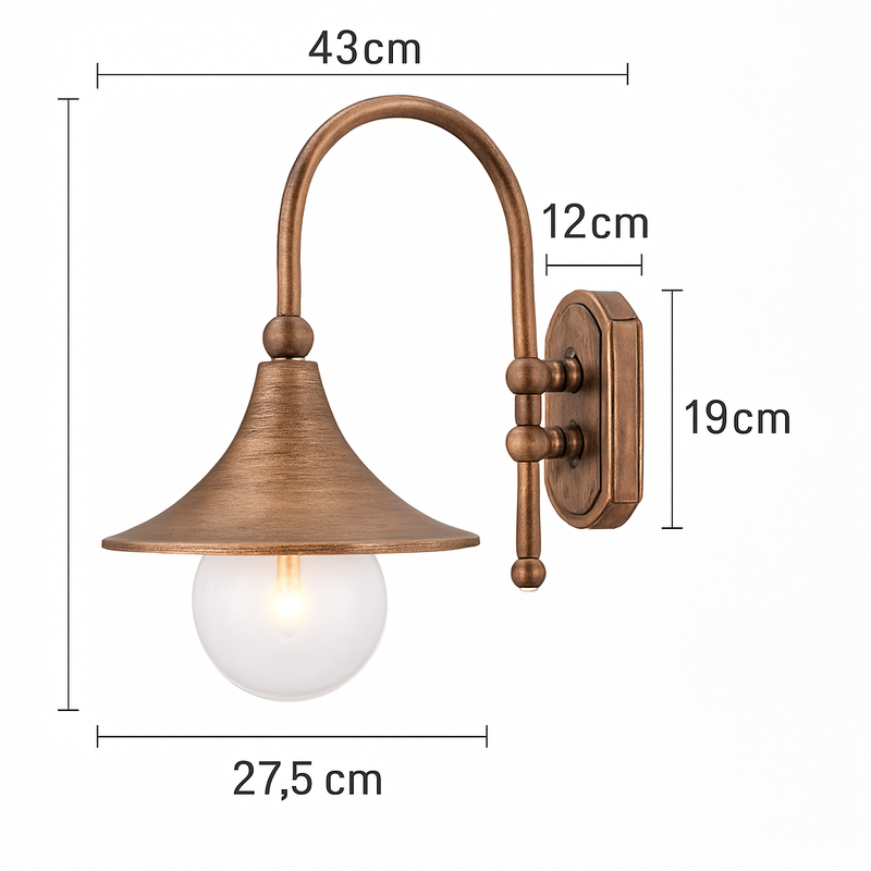 Applique murale rustique extérieur waterproof Speaker