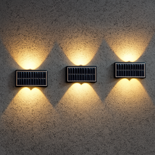 applique murale solaire extérieure led étanche pour jardin et balcon - vue 5 sur 13