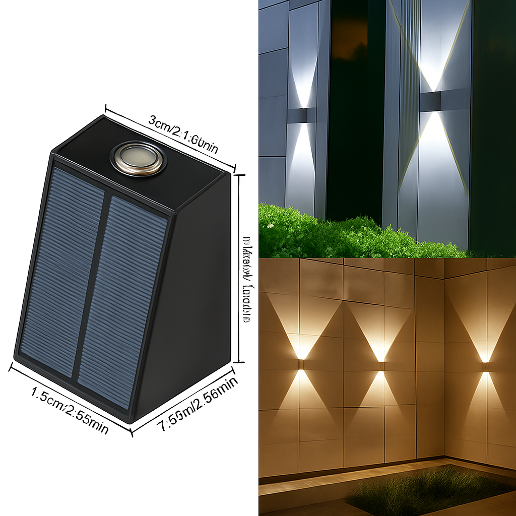 applique murale solaire pour jardin éclairage extérieur décoratif - vue 11 sur 11