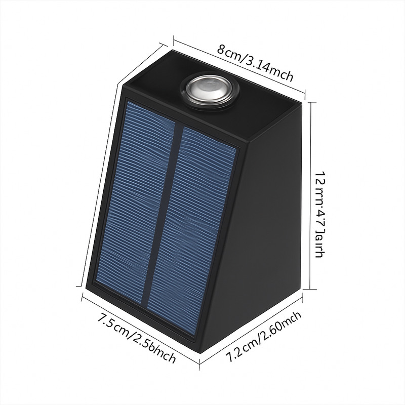 applique murale solaire pour jardin éclairage extérieur décoratif