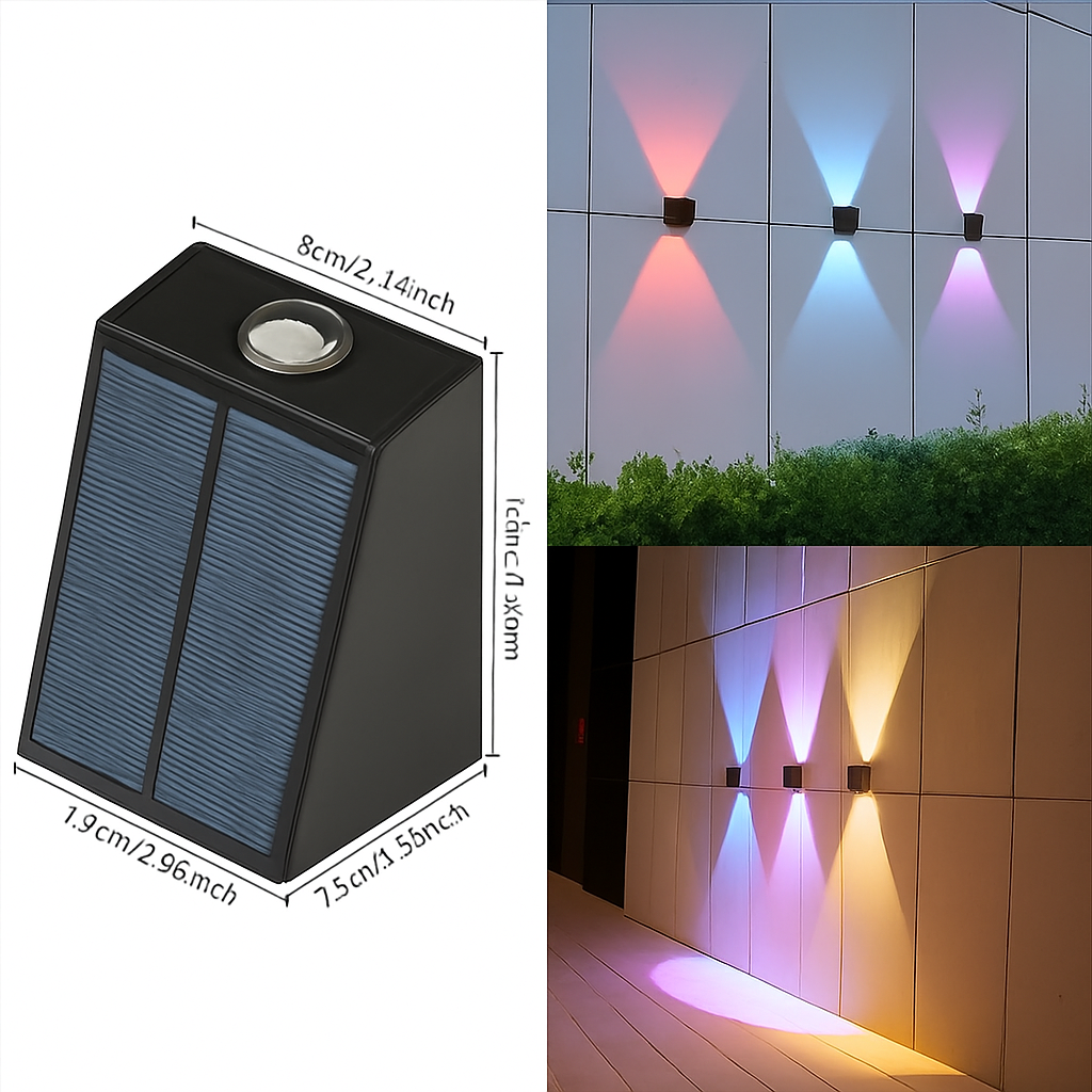 applique murale solaire pour jardin éclairage extérieur décoratif - vue 10 sur 11