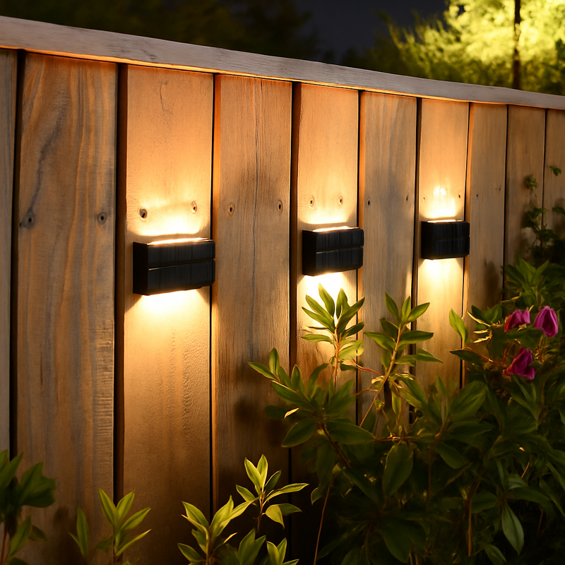 applique murale solaire étanche pour décoration extérieure jardin