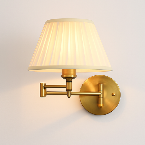 applique murale télescopique en tissu et fer pliable pour lecture