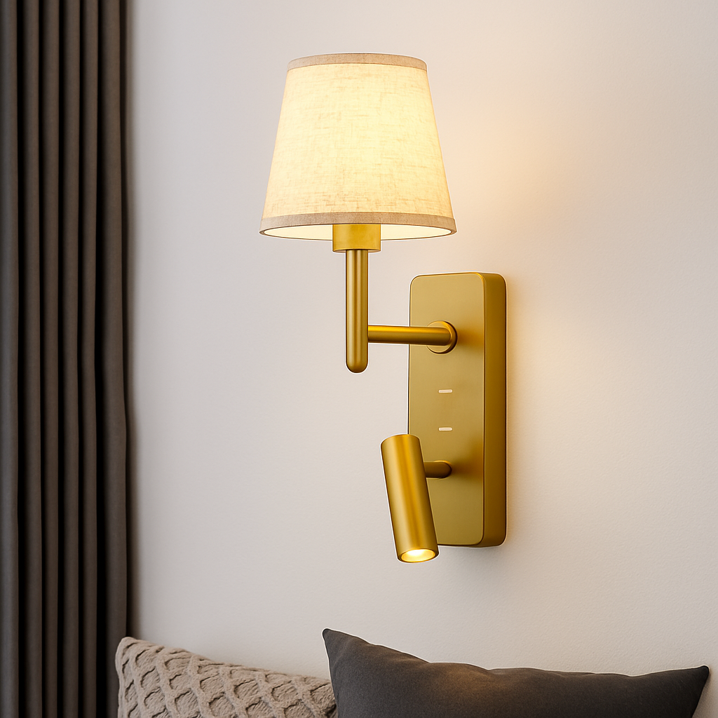 Applique murale Texture de luxe chambre mur liseuse étude spéciale Protection des yeux LED - vue 4 sur 9