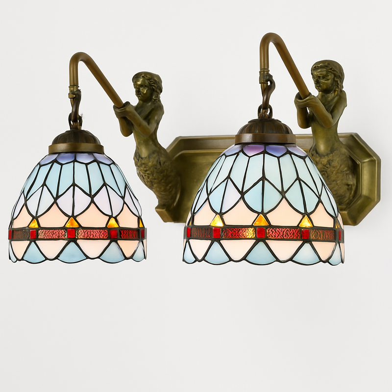 applique murale tiffany en verre décoratif pour intérieur