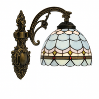 applique murale tiffany en verre décoratif pour intérieur