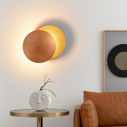 applique murale vintage design éclipse décorative pour intérieur moderne