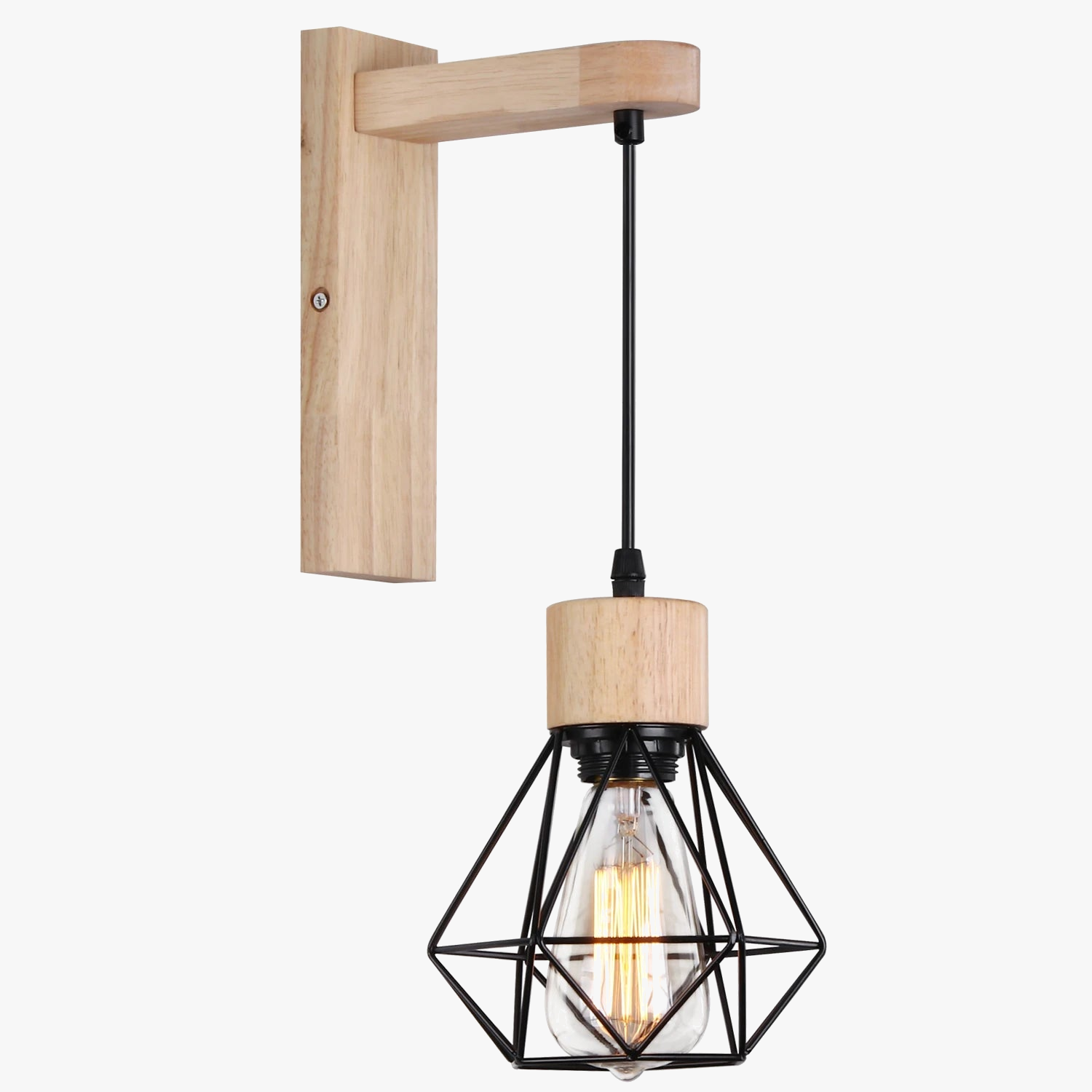 applique murale vintage industrielle suspendue rétro loft éclairage barre
